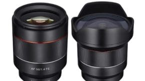 Samyang 14mm and 50mm Autufocus Lens