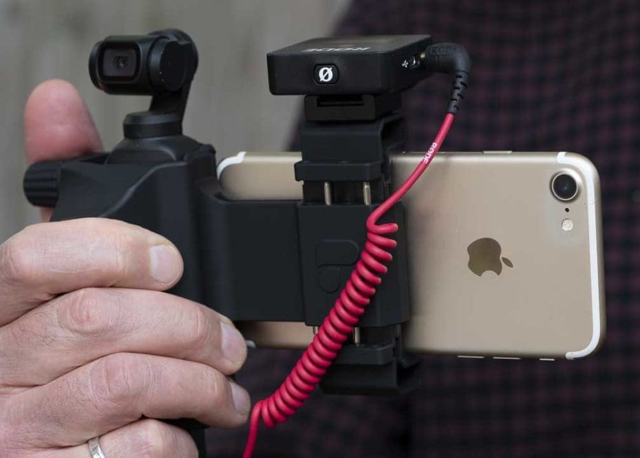 PolarPro Osmo Pocket Grip System and Rode Wireless Go